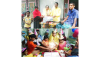 সেলিনা বিশ্বাসের জন্মদিনে  সেলাই মেশিন ‌প্রদান প্রতিবন্ধী স্কুল ও বৃদ্ধাশ্রমে খাবার প্রদান
