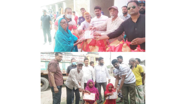 এরফান গ্রুপের আয়োজনে ৩ হাজার  শাড়ি-লুঙ্গি ও ৩ হাজার খাদ্য সামগ্রী বিতরণ