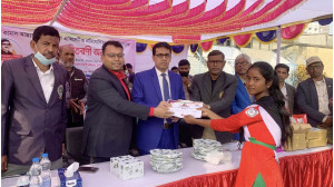 শেখ কামাল এ্যাথলেটিকস প্রতিযোগিতার পুরস্কার বিতরণ