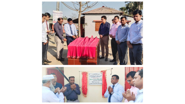 চাঁপাইনবাবগঞ্জে বাবুডাইং  আশ্রয়ণ প্রকল্প এলাকায়  রাস্তা ও কমিউনিটি সেন্টারের উদ্বোধন 