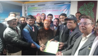 নবাবগঞ্জ  জেলা কলেজ শিক্ষক কর্মচারী কল্যাণ সমিতির সাথে নুরুল ইসলাম বুলবুলের মতবিময়