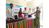 বিদায় সংবর্ধনা ও আদিবাসী শিক্ষার্থীদের কলেজ পোশাক বিতরণ