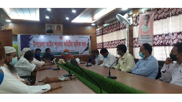 নাচোলে আইন শৃংখলা ও ১৫ আগস্টের প্রস্তুতিমুলক সভা অনুষ্ঠিত 
