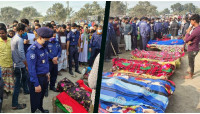 শিবগঞ্জে ধান বোঝাই ভুটভুটি উল্টের ঘটনায় মৃতের সংখ্যা বেড়ে ৯ জন