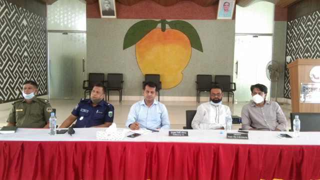 দুর্গাপুজা উপলক্ষে সদর উপজেলায় মতবিনিময় 