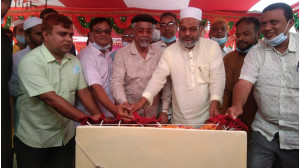 ভয়াবহ অগ্নিকাণ্ডে  পুড়ে যাওয়া তহাবাজার মার্কেট নির্মাণ কাজ শুরু  