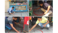  চাঁপাইনবাবগঞ্জে সামাজিক দূরত্ব নিশ্চিতে কাজ করছে ছাত্রলীগ