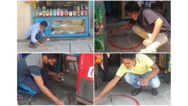  চাঁপাইনবাবগঞ্জে সামাজিক দূরত্ব নিশ্চিতে কাজ করছে ছাত্রলীগ