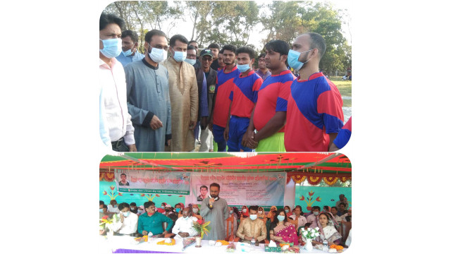 চাঁপাইনবাবগঞ্জে  বীরশ্রেষ্ঠ শহীদ ক্যাপ্টেন মহিউদ্দীন জাহাঙ্গীর আন্ত ইউনিয়ন ফুটবল টুর্নামেন্টের উদ্বোধন