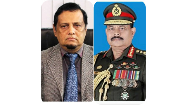 সেনাবাহিনী প্রধানের পিএইচডি ডিগ্রি অর্জনে ইবিএইউবি উপাচার্যের অভিনন্দন