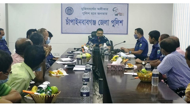চাঁপাইনবাবগঞ্জে জেলার ৫টি উপজেলায় ১৩৬টি পূজা  মন্ডপ -  নিরাপত্তা নিশ্চিতে এসপির নির্দেশনা 
