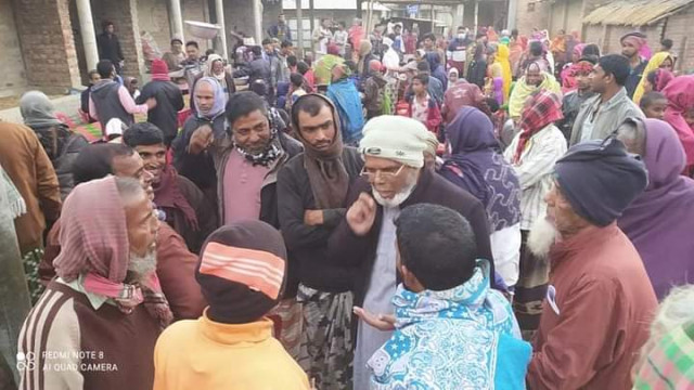 ধাইনগর ইউনিয়নে চেয়ারম্যান পদে মনোনয়ন প্রত্যাশী মতিউর রহমানের  উঠান বৈঠক