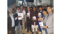 শিবগঞ্জ পৌর নির্বাচনে নৌকার পক্ষে জেলা যুবলীগের গণসংযোগ