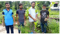 মুজিব বর্ষ উপলক্ষে চাঁপাইনবাবগঞ্জে মধুমালা রেডিও ক্লাবের বৃক্ষরোপণ