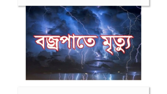  বাবুডাইং এলাকায়  বজ্রপাতে পৌর এলাকার দুজন নিহত