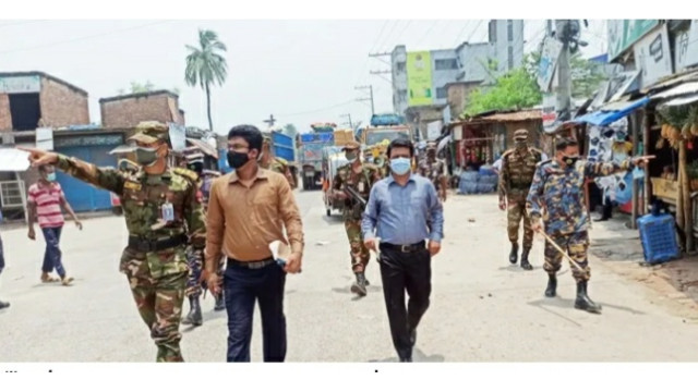 লকডাউনের ৬ষ্ঠ দিনে চাঁপাইনবাবগঞ্জে ৫৩ মামলায় জরিমানা ৩৯৭৫০ টাকা