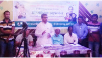 চাঁপাইনবাবগঞ্জে স্বেচ্ছাসেবক লীগের সংবাদ সম্মেলন