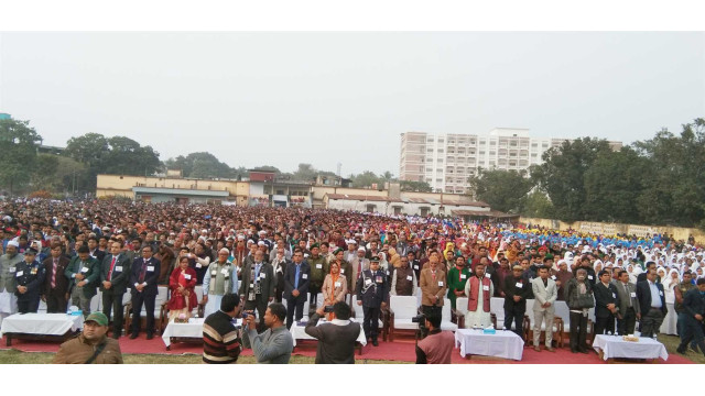 চাঁপাইনবাবগঞ্জে হাজারো দর্শক দেখলো ক্ষণগণনার উদ্বোধনী অনুষ্ঠান