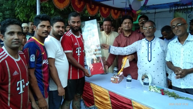 শহীদ শেখ রাসেল স্মৃতি  মিনি ফুটবল টুর্নামেন্টের ফাইনোলে রাজশাহী ফুটবল দল চ্যাম্পিয়ান 