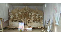 করোনার মধ্যেও চাঁপাইনবাবগঞ্জে ব্যস্ত সময় পার করছেন প্রতিমা  শিল্পীরা - জেলায় ১৩৩ মন্দিরে হবে পূজা