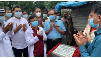 শিবগঞ্জে ১০টি দরিদ্র পরিবারের জন্য  গৃহ নির্মাণ কাজের উদ্বোধন 