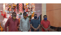 পুলিশ প্রশাসনের বিভিন্ন পূজা মণ্ডপ পরিদর্শন 