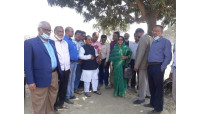প্রধানমন্ত্রী  প্রতিশ্রুত পর্যটন কেন্দ্রের নির্মাণ কাজ পরিদর্শনে  আব্দুল ওদুদ ও জেসি এমপি 